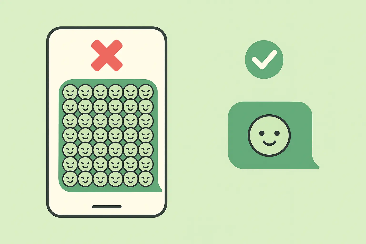 Wrong kaomoji usecase